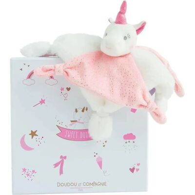 Doudou Et Compagnie Doudou I Love mon doudou - Licorne rose - 22cm - Doudou - Publicité Doudou Et Compagnie Doudou I Love mon doudou - Licorne rose - 22cm - Doudou - Publicité