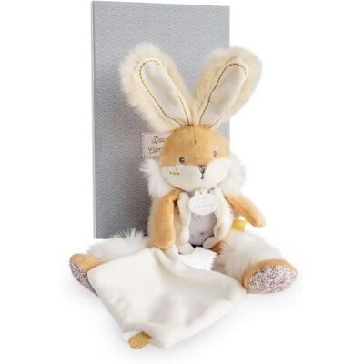 Coffret peluche et doudou lapin blanc - Doudou et Compagnie Coffret peluche et doudou lapin blanc - Doudou et Compagnie