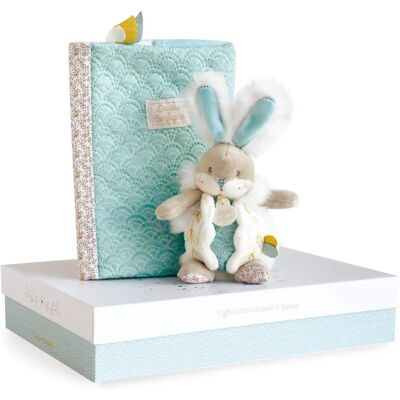Coffret cadeau naissance Doudou et Compagnie - Lapin de sucre - Peluche douce, Dès la naissance - Publicité Coffret cadeau naissance Doudou et Compagnie - Lapin de sucre - Peluche douce, Dès la naissance - Publicité