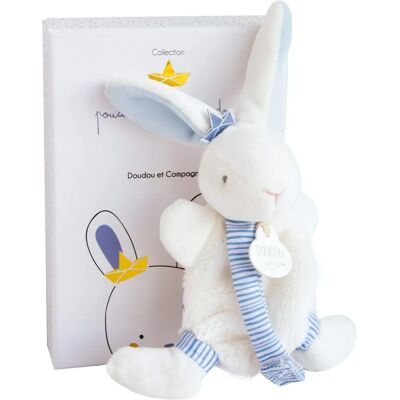 Doudou et Compagnie DC3511 Blau Baby Cadeauset met Fopspeen Doudou et Compagnie DC3511 Blau Baby Cadeauset met Fopspeen