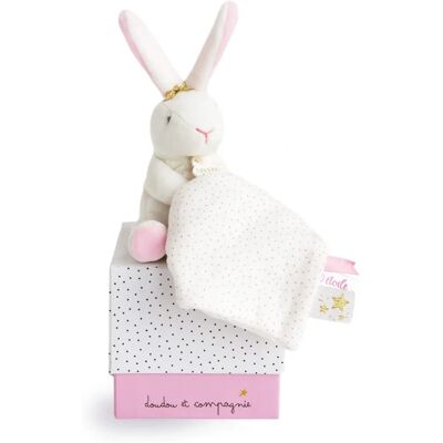Doudou et Compagnie Weißes Hasen-Kuscheltier Doudou et Compagnie Weißes Hasen-Kuscheltier