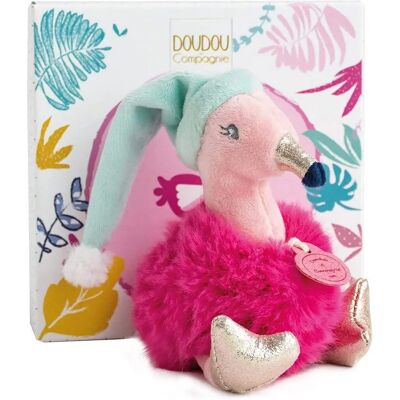 Doudou et Compagnie Flamingo Knuffeldoekje - Cadeau voor baby - 14cm Doudou et Compagnie Flamingo Knuffeldoekje - Cadeau voor baby - 14cm
