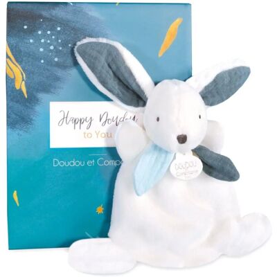 Doudou et Compagnie Coniglio Blu Mini Peluche - Regalo Bebè Doudou et Compagnie Coniglio Blu Mini Peluche - Regalo Bebè