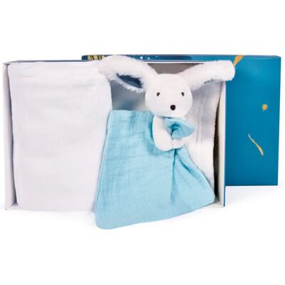 Doudou et Compagnie Baby Komfortset - Hase Weiß Doudou et Compagnie Baby Komfortset - Hase Weiß