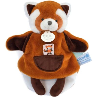 Doudou et Compagnie Marionnette de Main Panda Rouge - UNICEF - 25 cm - Peluche - Publicité Doudou et Compagnie Marionnette de Main Panda Rouge - UNICEF - 25 cm - Peluche - Publicité