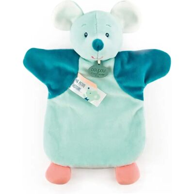 Doudou et Compagnie Burattino a mano topo verde 25cm - Giocattolo di peluche Doudou et Compagnie Burattino a mano topo verde 25cm - Giocattolo di peluche