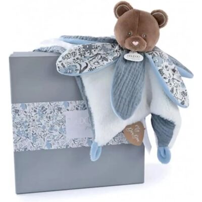 Doudou et Compagnie Boh'Aime Blau Bären Kuscheltier - Komforte Doudou et Compagnie Boh'Aime Blau Bären Kuscheltier - Komforte