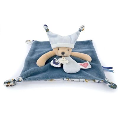 Doudou et Compagnie Berceau Ours Bleu - Tissu doudou bébé Doudou et Compagnie Berceau Ours Bleu - Tissu doudou bébé