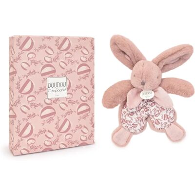 Doudou et Compagnie Lapin en Peluche Rose - Cadeau Naissance - Publicité Doudou et Compagnie Lapin en Peluche Rose - Cadeau Naissance - Publicité