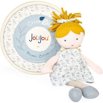 Jolijou Flore Beige Bio-Baumwolle Stoffpuppe - Plüschtier Jolijou Flore Beige Bio-Baumwolle Stoffpuppe - Plüschtier
