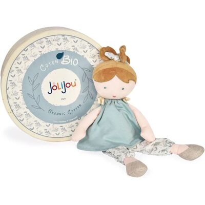 Jolijou Bleuette Bio-Baumwolle 30cm Stoffpuppe - Babyspielzeug Jolijou Bleuette Bio-Baumwolle 30cm Stoffpuppe - Babyspielzeug