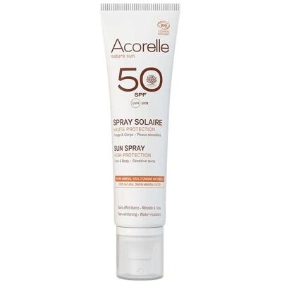Acorelle SPF 50 Bio Sonnenschutz Spray - Sonnenschutz Spray SPF 50 Acorelle SPF 50 Bio Sonnenschutz Spray - Sonnenschutz Spray SPF 50