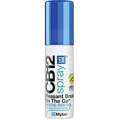 CB12 Spray Buccal Menthe - Fraîcheur Durable - Publicité CB12 Spray Buccal Menthe - Fraîcheur Durable - Publicité