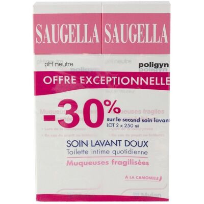 Saugella Poligyn Soin Lavant Intime - Nettoyage Doux et Apaisant - Publicité Saugella Poligyn Soin Lavant Intime - Nettoyage Doux et Apaisant - Publicité