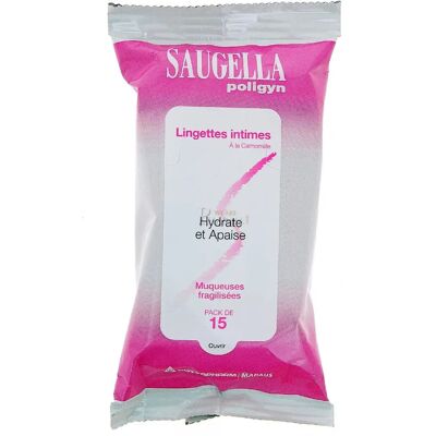 Lingettes Intimes Saugella Poligyn - Douces, Naturelles, pH Neutre - Publicité Lingettes Intimes Saugella Poligyn - Douces, Naturelles, pH Neutre - Publicité