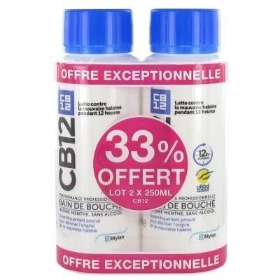 Omega Pharma CB12 Bain de Bouche Menthe 250ml - Fraîcheur d'Haleine - Publicité Omega Pharma CB12 Bain de Bouche Menthe 250ml - Fraîcheur d'Haleine - Publicité