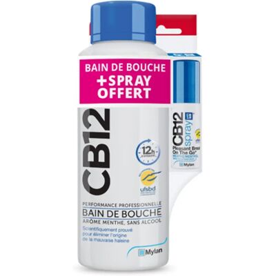 Rinçage Buccal Menthe Sans Alcool - Bain de Bouche - Publicité Rinçage Buccal Menthe Sans Alcool - Bain de Bouche - Publicité