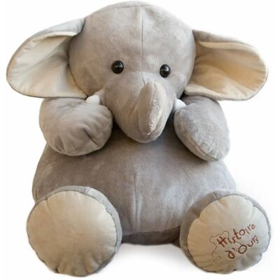 Histoire d'Our HO1285 Peluche Gris/Bleu - Peluche Histoire d'Our HO1285 Peluche Gris/Bleu - Peluche