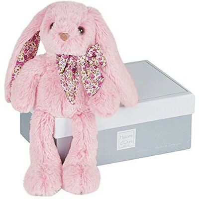 Rosa plysdjur från Histoire d'Ours - Copains calins - Kanin 25cm Rosa plysdjur från Histoire d'Ours - Copains calins - Kanin 25cm