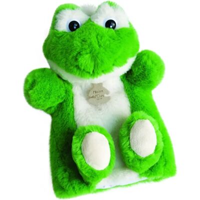 Doudou et Compagnie HO2593 Marionnette - Grenouille en Peluche - 25cm - Publicité Doudou et Compagnie HO2593 Marionnette - Grenouille en Peluche - 25cm - Publicité