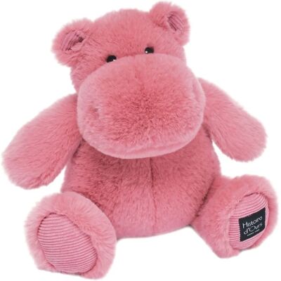 Różowe hipopotam Histoire d'Ours - Pluszowa zabawka 25cm Różowe hipopotam Histoire d'Ours - Pluszowa zabawka 25cm