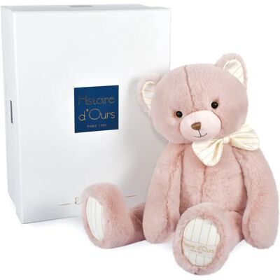 Doudou et Compagnie Preppy Chic Bär - Plüschtier, Rosa, 40cm Doudou et Compagnie Preppy Chic Bär - Plüschtier, Rosa, 40cm
