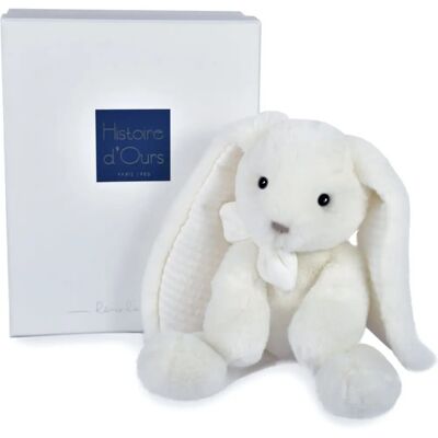 Doudou et Compagnie Preppy Chic Coniglio Bianco 30cm Peluche Doudou et Compagnie Preppy Chic Coniglio Bianco 30cm Peluche