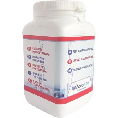 AQUAWATER Recharge de polyphosphate anti-calcaire - 500 g - Publicité AQUAWATER Recharge de polyphosphate anti-calcaire - 500 g - Publicité