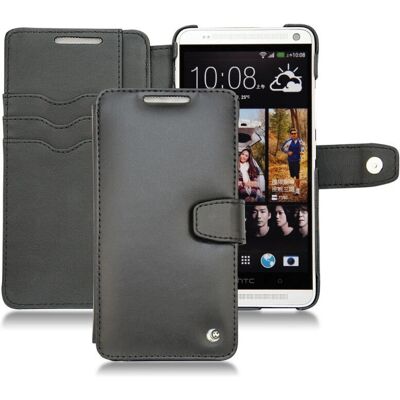 Custodia portafoglio in pelle Noreve Nappa per HTC Desire 816 - Nero Custodia portafoglio in pelle Noreve Nappa per HTC Desire 816 - Nero