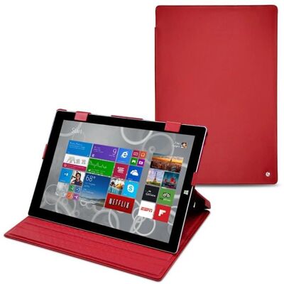 Noreve Rote Leder-Folio-Hülle für 10,8" Tablet - Tablet Hülle Noreve Rote Leder-Folio-Hülle für 10,8" Tablet - Tablet Hülle