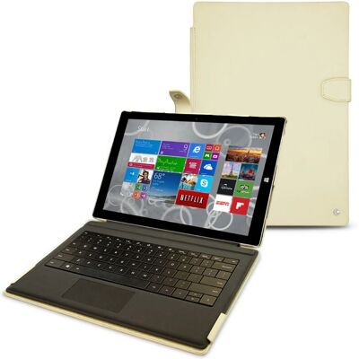 Custodia in pelle beige Noreve per tablet Custodia in pelle beige Noreve per tablet