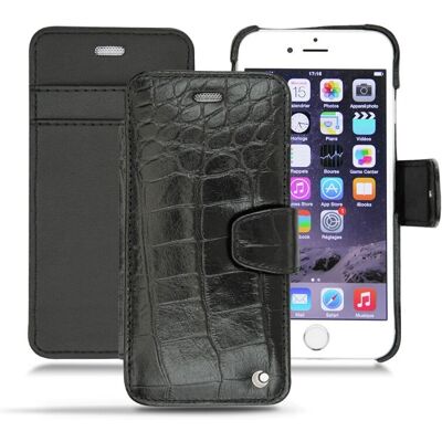 Noreve iPhone 6 Plus Lederhülle Horizon Crocodile schwarz Noreve iPhone 6 Plus Lederhülle Horizon Crocodile schwarz