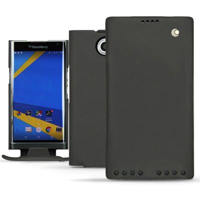 Étui en cuir Noreve pour Blackberry Priv - Noir Étui en cuir Noreve pour Blackberry Priv - Noir
