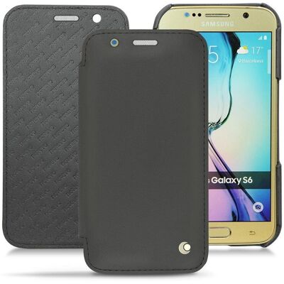 Custodia in Pelle Noreve Galaxy S6 - Nera - Cover per Telefono Custodia in Pelle Noreve Galaxy S6 - Nera - Cover per Telefono