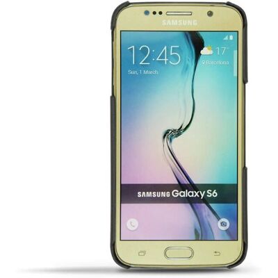 Coque en cuir Noreve pour Galaxy S6 - Noir - Résistante aux chocs & Élégante Coque en cuir Noreve pour Galaxy S6 - Noir - Résistante aux chocs & Élégante