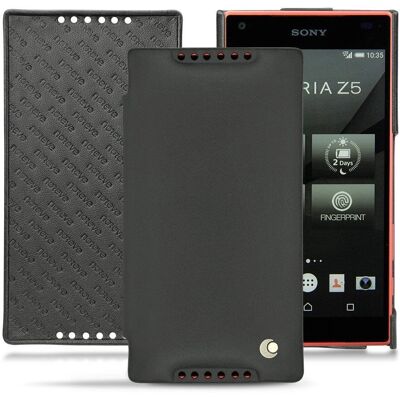 Noreve Leder-Folio-Handyhülle für Sony Xperia Z5 Compact - Schwarz Noreve Leder-Folio-Handyhülle für Sony Xperia Z5 Compact - Schwarz