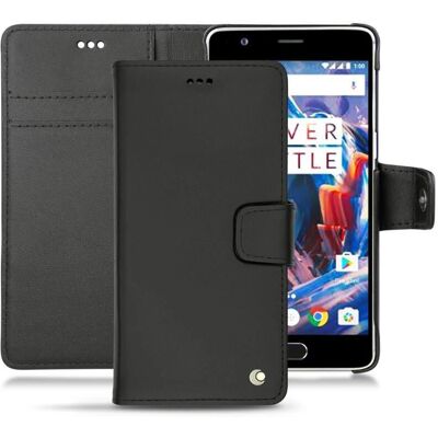 Étui en cuir noir Noreve Perpétuelle - Étui pour téléphone Étui en cuir noir Noreve Perpétuelle - Étui pour téléphone