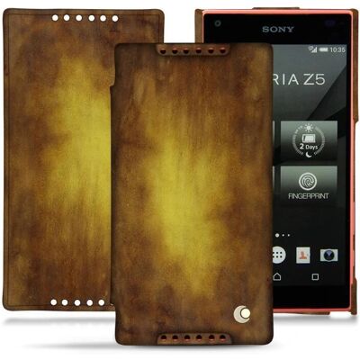Coque en cuir Noreve pour Sony Xperia Z5 Compact - Antichocs, Élégante Coque en cuir Noreve pour Sony Xperia Z5 Compact - Antichocs, Élégante