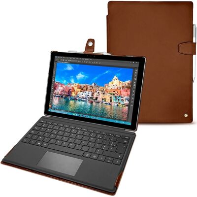 Noreve Braun Leder Microsoft Surface Pro 4 Hülle - Tablet Schutzhülle Noreve Braun Leder Microsoft Surface Pro 4 Hülle - Tablet Schutzhülle