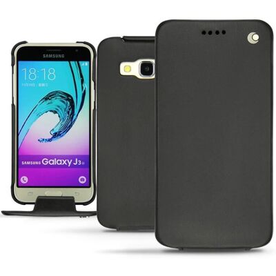 Noreve Lederhülle für Galaxy J3 (2016) - Schwarz Noreve Lederhülle für Galaxy J3 (2016) - Schwarz