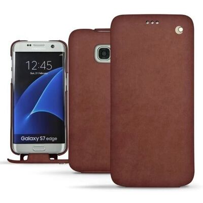 Noreve Coque en cuir pour Samsung Galaxy S7 Edge - Passion Vintage - Lilas Noreve Coque en cuir pour Samsung Galaxy S7 Edge - Passion Vintage - Lilas