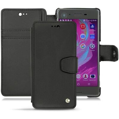 Custodia in pelle Noreve Xperia X - Nero Custodia in pelle Noreve Xperia X - Nero