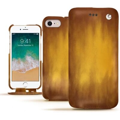 Noreve Apple iPhone 7 Lederhülle Gold - Handyhülle Noreve Apple iPhone 7 Lederhülle Gold - Handyhülle