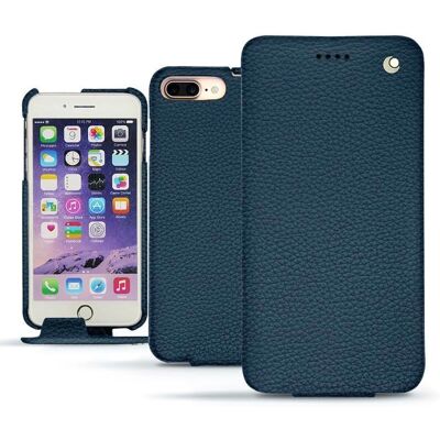 Coque en Cuir Indigo Noreve pour iPhone 7 Plus - Protection & Élégance Coque en Cuir Indigo Noreve pour iPhone 7 Plus - Protection & Élégance
