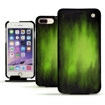 Étui en Cuir Noreve pour iPhone 7 Plus Vert - Coque Étui en Cuir Noreve pour iPhone 7 Plus Vert - Coque