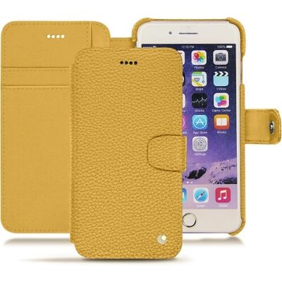 Etui en cuir Noreve pour Apple iPhone 7 Plus - Jaune Etui en cuir Noreve pour Apple iPhone 7 Plus - Jaune