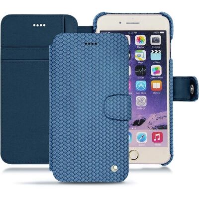 Noreve Leder Geldbörse Hülle für iPhone 7 Plus - Blau Noreve Leder Geldbörse Hülle für iPhone 7 Plus - Blau