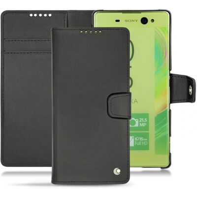 Etui en Cuir Noreve Perpétuelle - Noir - Coque de Téléphone Etui en Cuir Noreve Perpétuelle - Noir - Coque de Téléphone