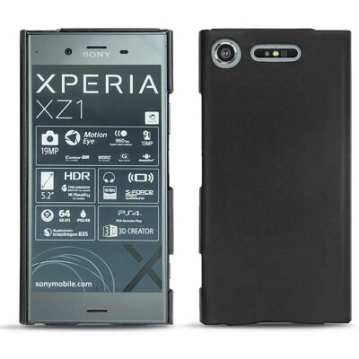Custodia in pelle Noreve per Sony Xperia XZ1 - Nero - Cover per telefono Custodia in pelle Noreve per Sony Xperia XZ1 - Nero - Cover per telefono