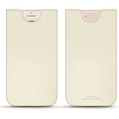 Coque en cuir Noreve pour iPhone 7/8 Plus - Blanc - Étui téléphone Coque en cuir Noreve pour iPhone 7/8 Plus - Blanc - Étui téléphone
